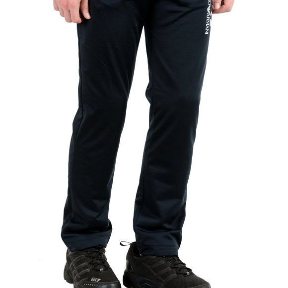 Emporio Armani EA7 "Train Big" Fleece Track Pants - Picture 2 of 5